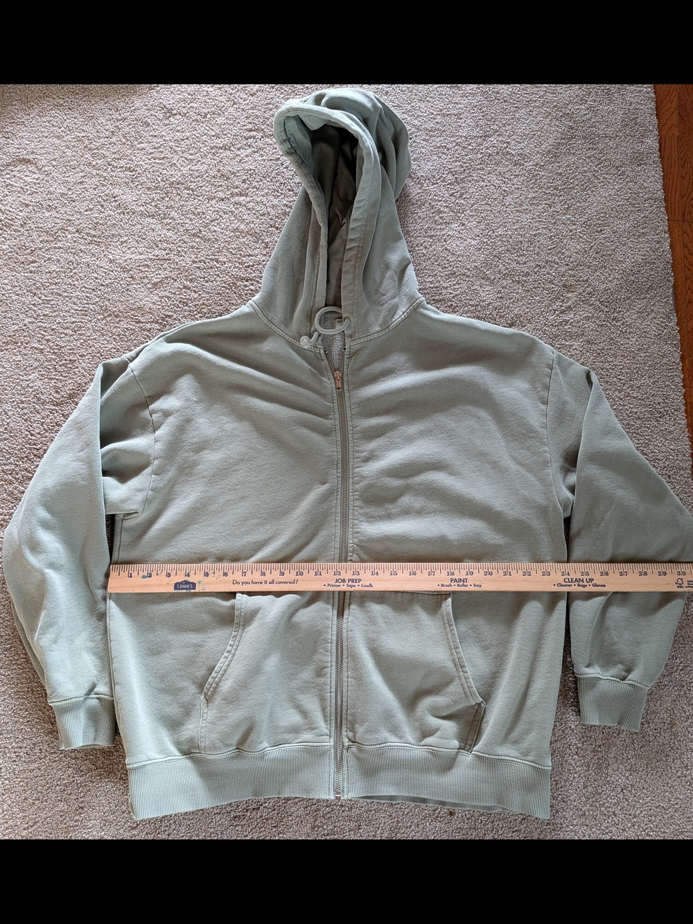 Cotton On Sage Green Zip-Up Hoodie Jacket...Men